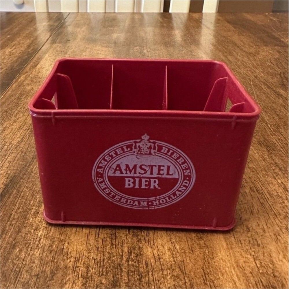 Vintage Amstel Bier Mini Plastic Beer Crate Advertising Bar Display Holland